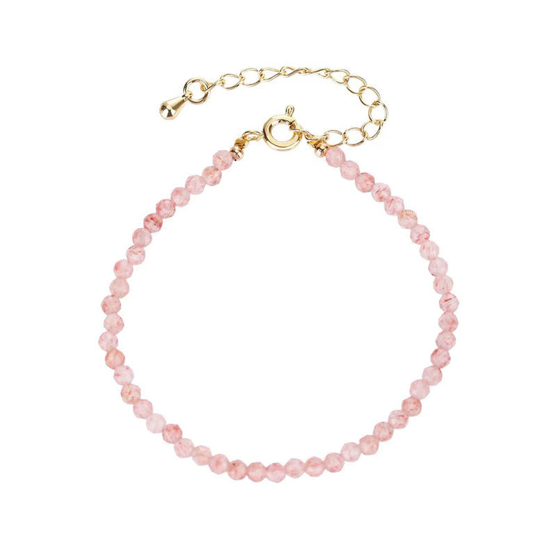 Rosenquarz Armband - Perlen