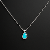 Mondstein Halskette - S925 Silber Zirkon