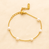 Mondstein Armband - Große Perlen