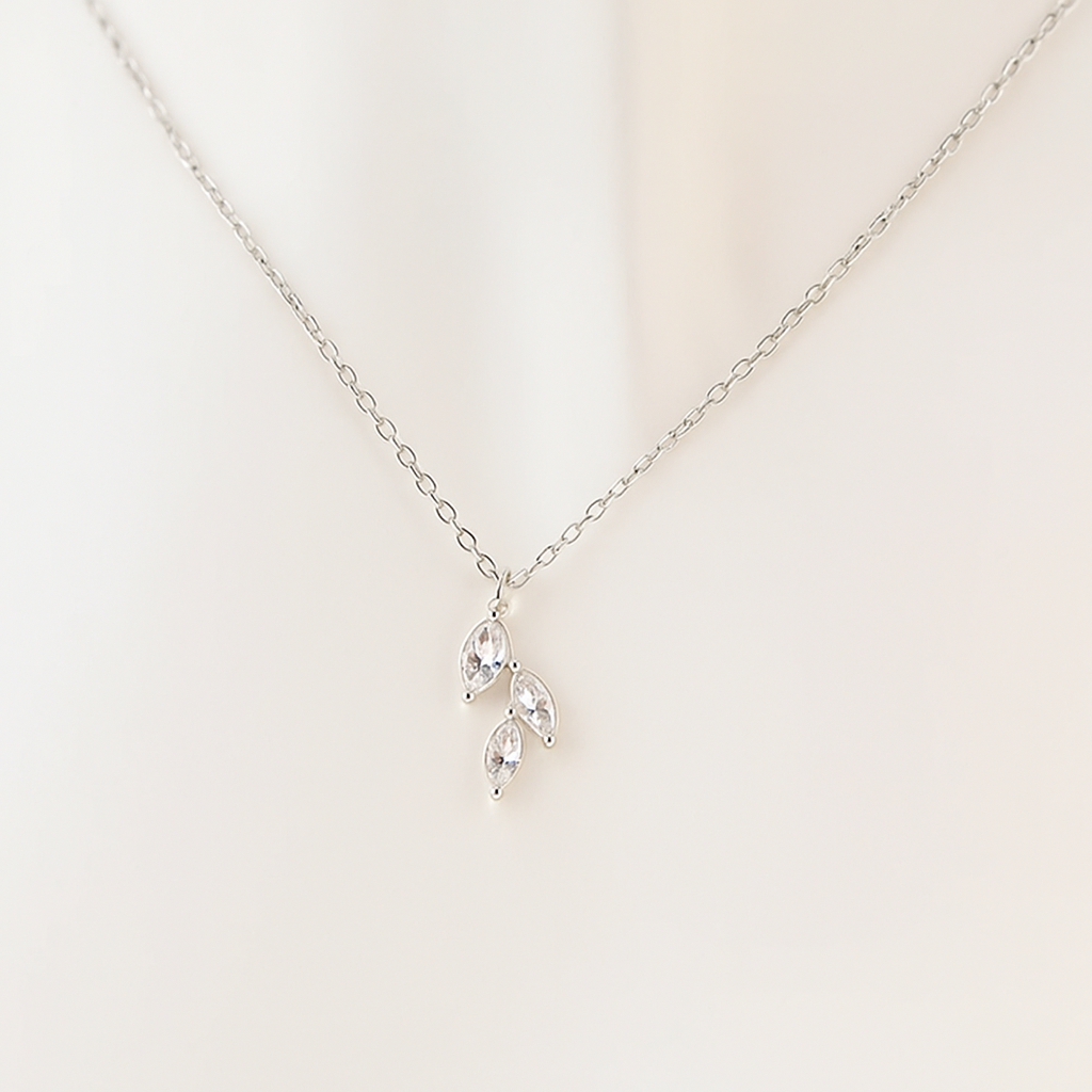 Zirkon Halskette - Klare Gedanken