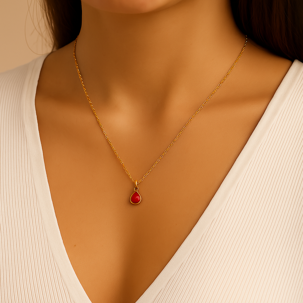 Rubin Halskette - Leidenschaft