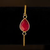 Rubin Armband - Tropfen der Leidenschaft