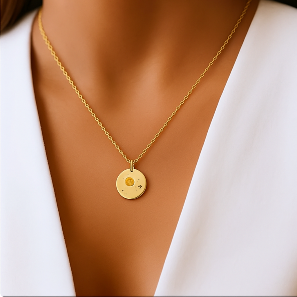 Citrin Halskette - Lebensfreude