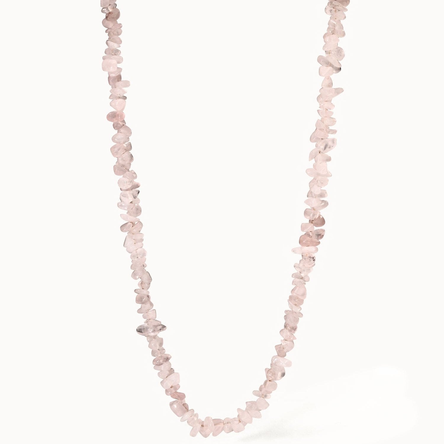 Rosenquarz Kette -Natursteine