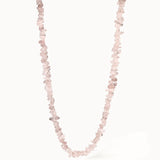 Rosenquarz Kette -Natursteine