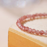 Rosenquarz Armband - Perlen