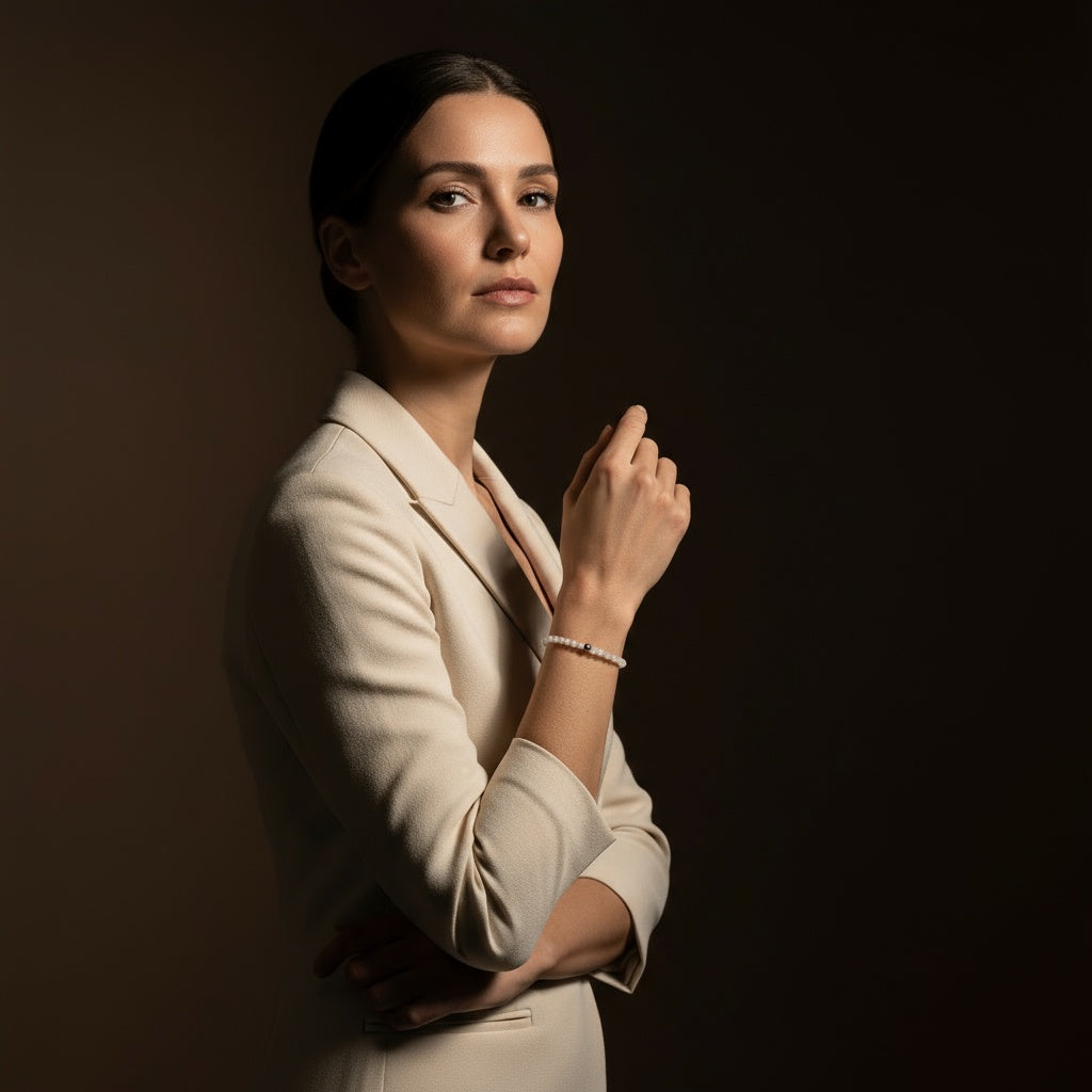 Mondstein Armband - Naturperlen