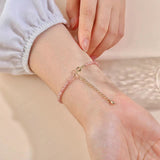 Rosenquarz Armband - Perlen