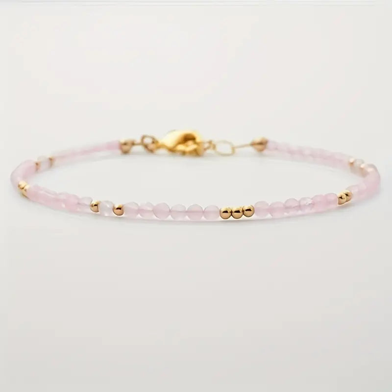 Rosenquarz Armband - dezent