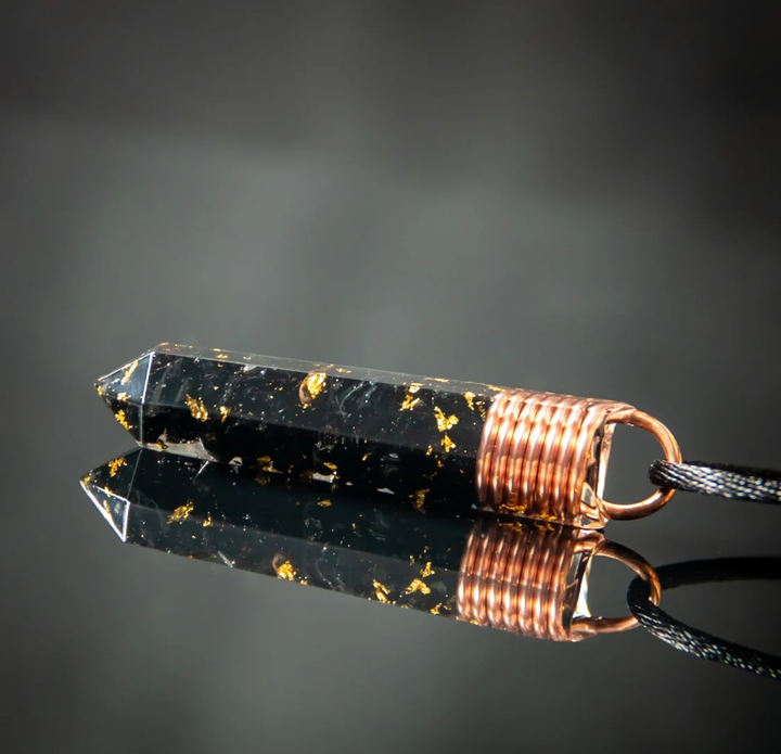 Turmalin Halskette - Kupferwindung