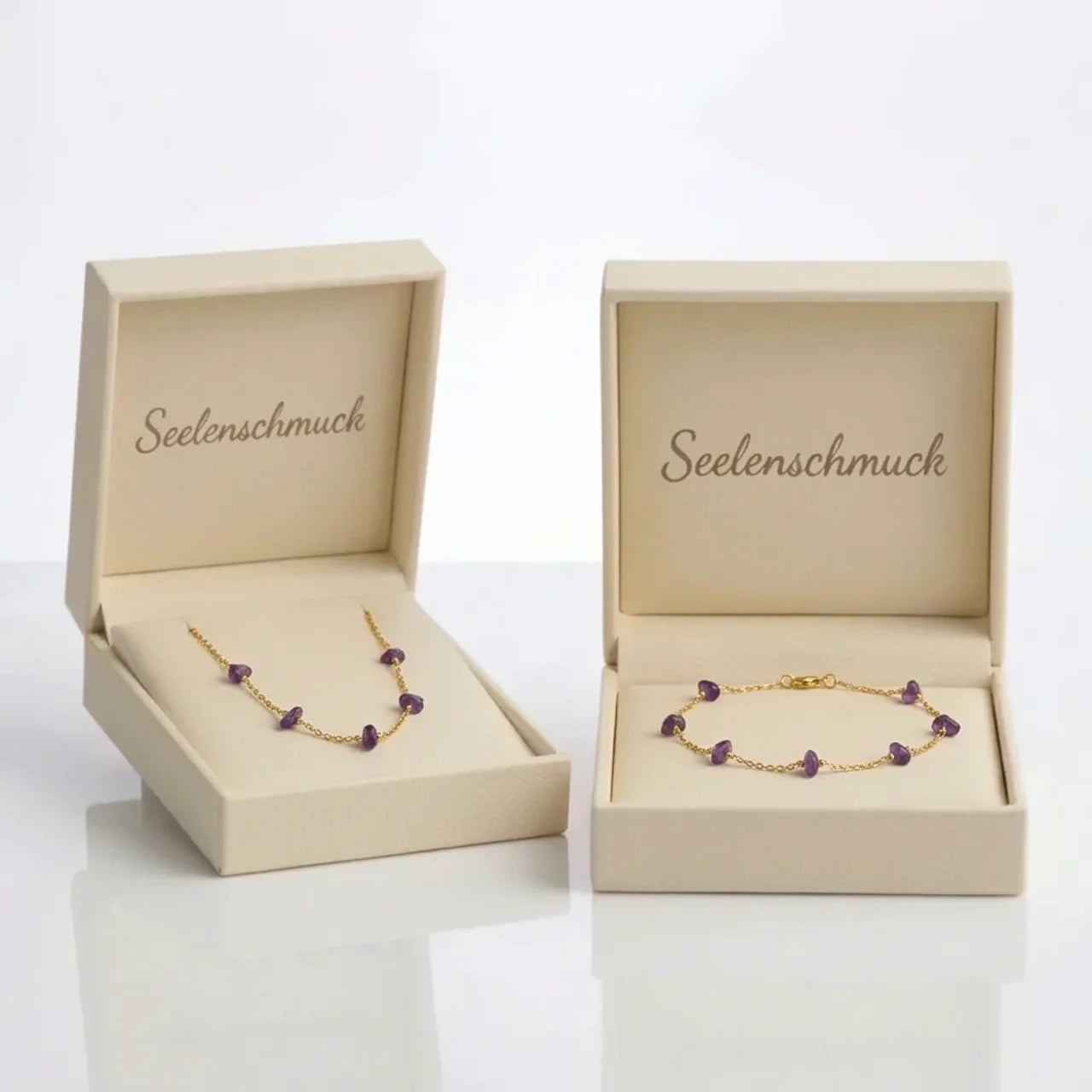 Amethyst Set - Halskette & Armband