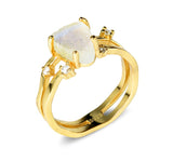 Bergkristall Ring - Doppelring