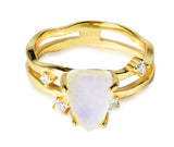 Bergkristall Ring - Doppelring