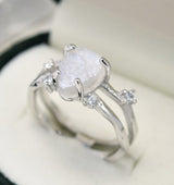 Bergkristall Ring - Doppelring