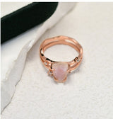 Bergkristall Ring - Doppelring