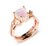 Bergkristall Ring - Doppelring