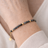 Schneeflocken Obsidian Set - Halskette & Armband