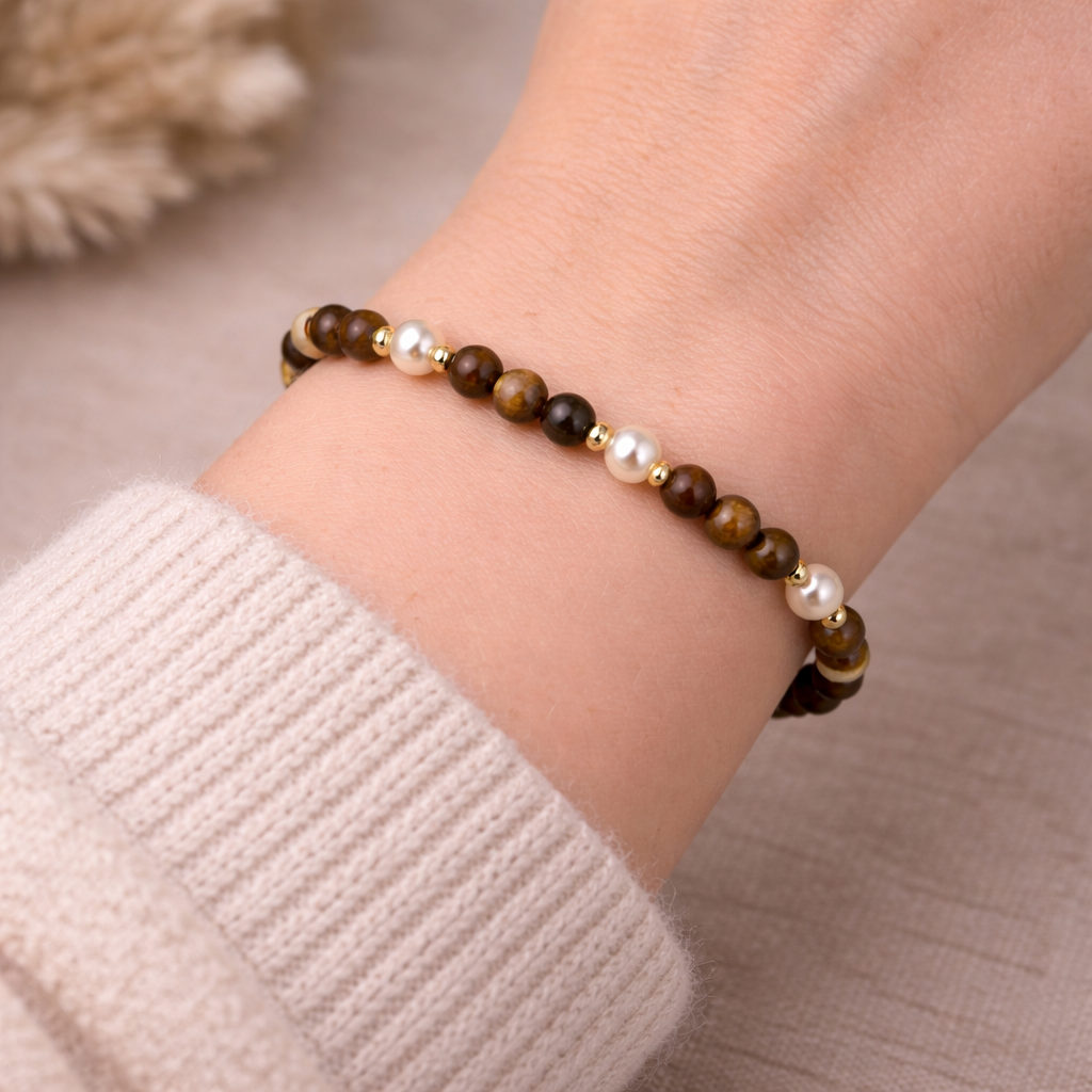 Tigerauge Armband - zarte Stärke