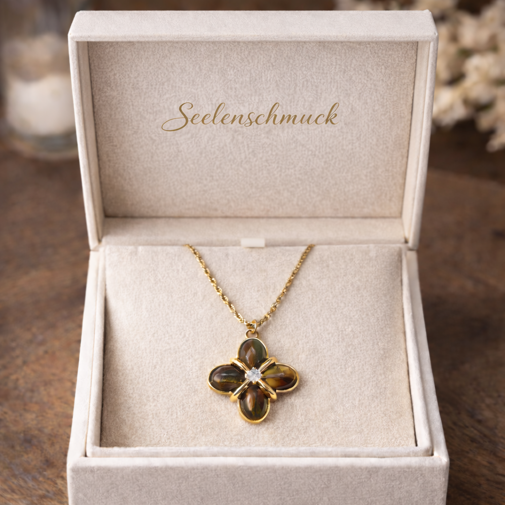 Tigerauge Halskette - Glück & Stärke