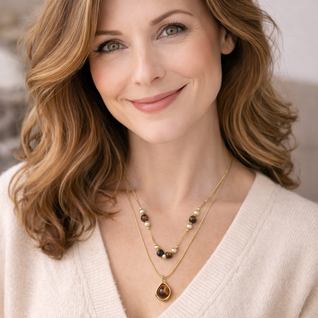 Tigerauge Halskette - Willenskraft