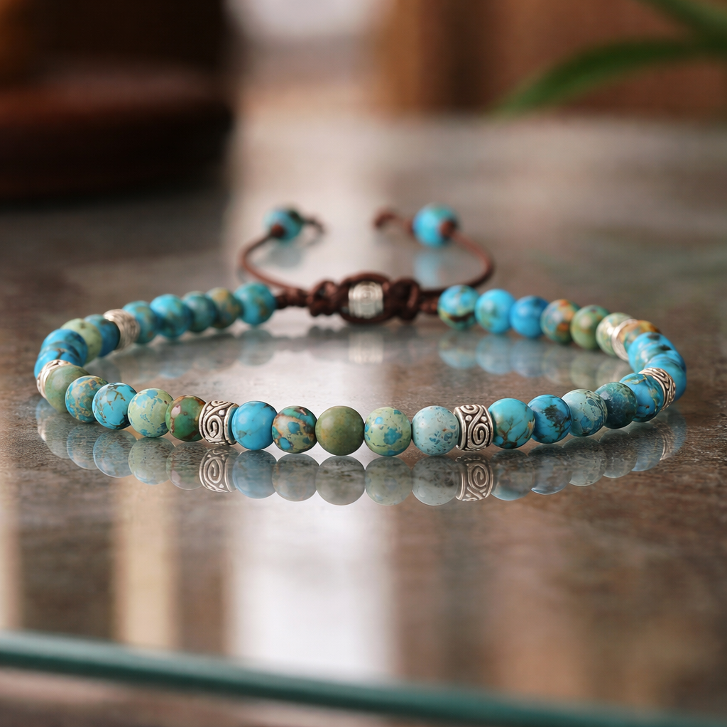 Tibetisches Energie Armband - Blauer Jaspis