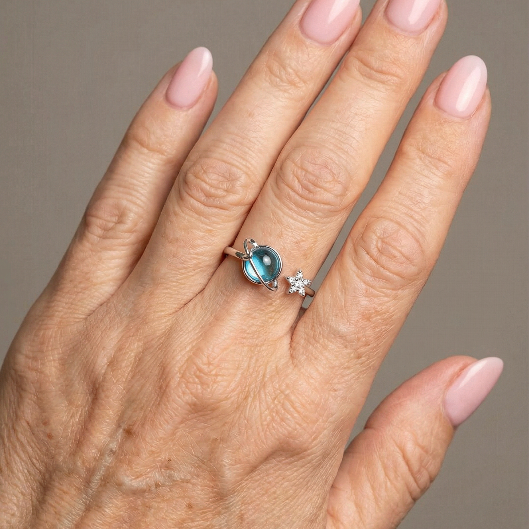 Mondstein Ring - Mond & Stern