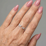 Zirkon Ring - Schmetterlinge