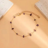 Amethyst Armband - Naturperlen S925 Silber - legiert