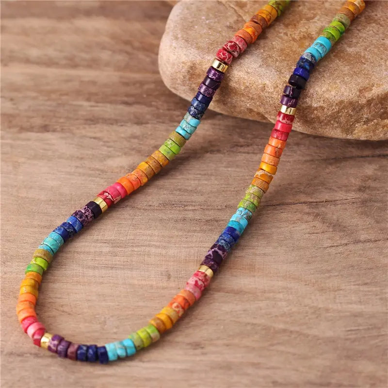 Jaspis Chakren Starterset - Armband & Halskette