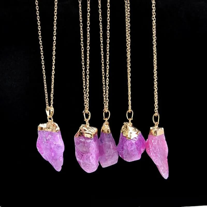 Amethyst Halskette - Naturgegossen