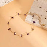 Amethyst Armband - Naturperlen S925 Silber - legiert