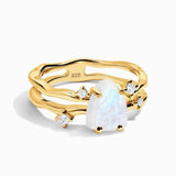 Mondstein Ring - Doppelring