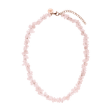 Rosenquarz Kette -Natursteine