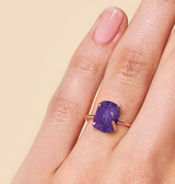 Amethyst Ring - Rohstein