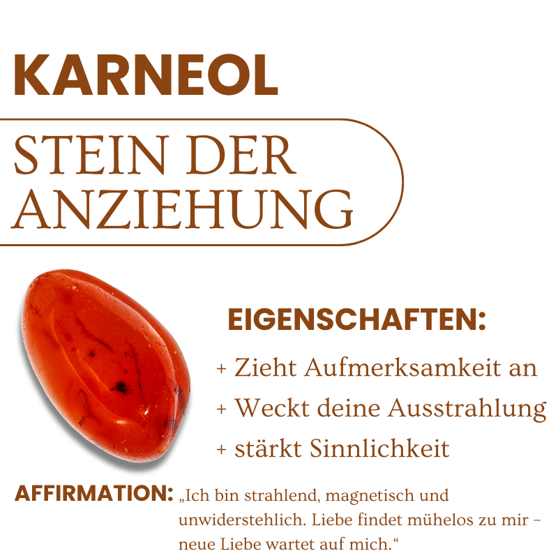Karneol Armband - Herz Anhänger