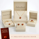 Karneol Set - Herz aus Feuer