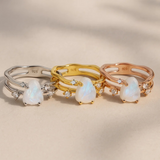 Mondstein Ring - Doppelring