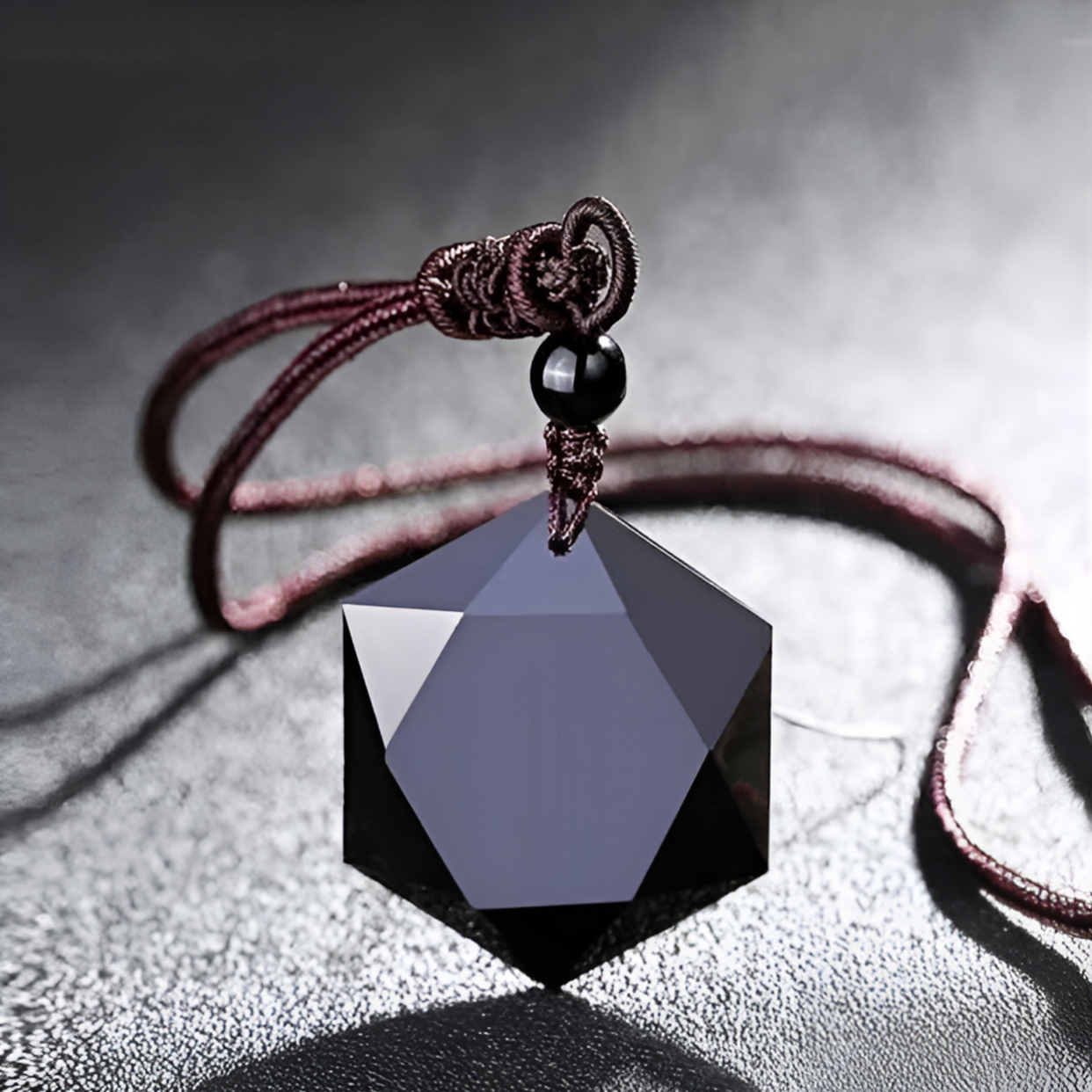 Obsidian Halskette - Schutz Talisman