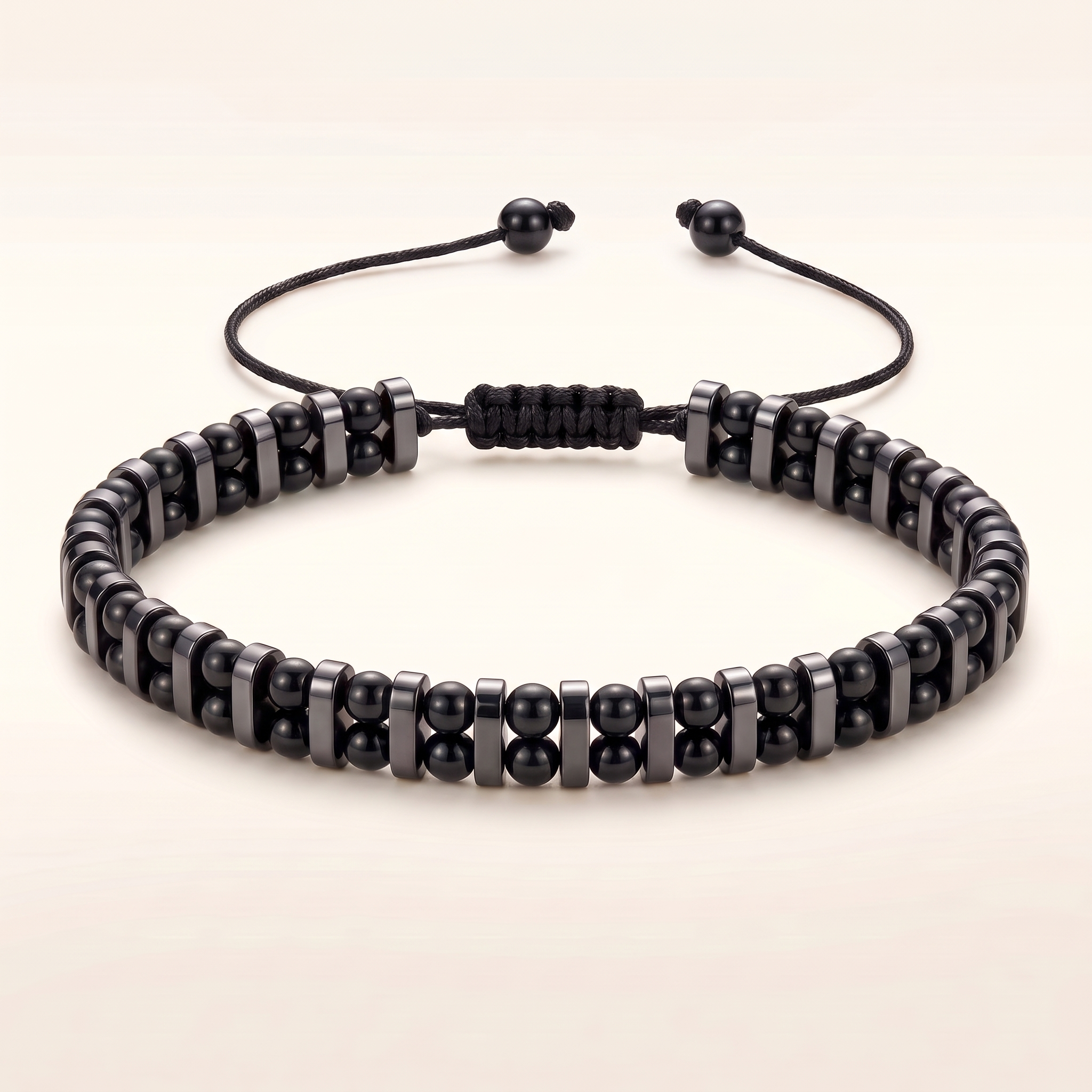 Obsidian Armband - Eiserner Schutz