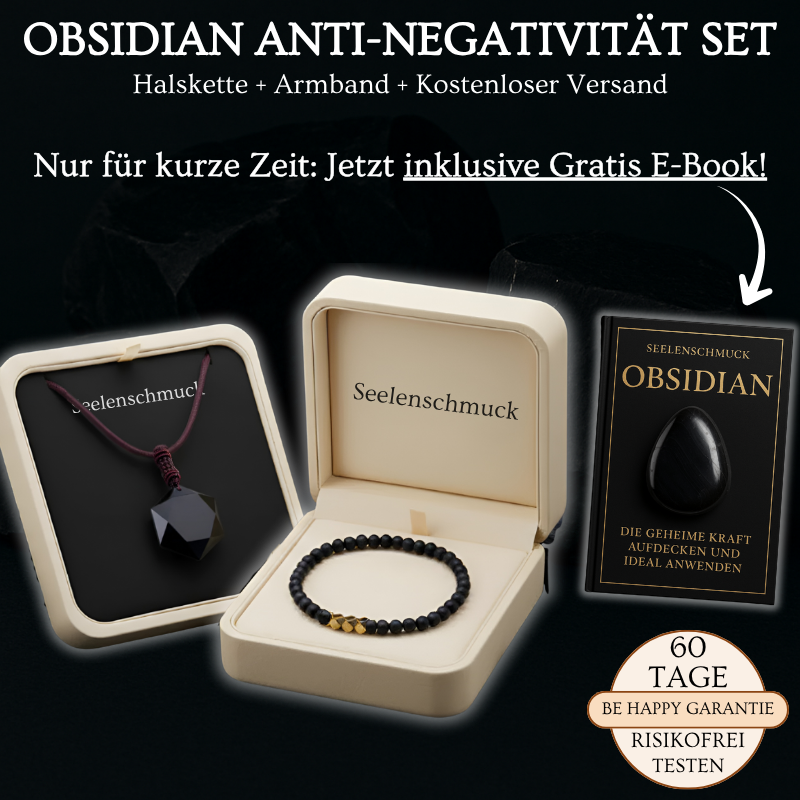 Obsidian Anti-Negativität Set