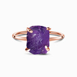 Amethyst Ring - Rohstein