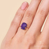 Amethyst Ring - Rohstein