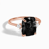 Obsidian Ring - Naturstein unbearbeitet