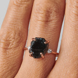 Obsidian Ring - Naturstein unbearbeitet