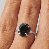 Obsidian Ring - Naturstein unbearbeitet