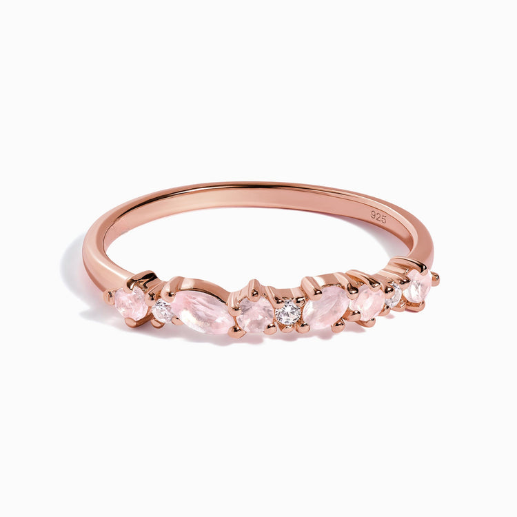 Rosenquarz Ring - Natursteine