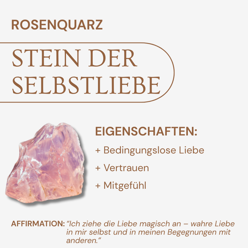 Rosenquarz Halskette - Unbearbeitet
