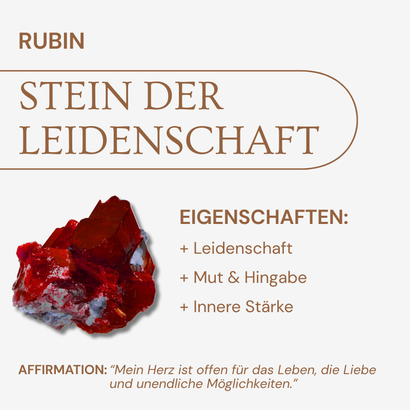 Rubin Halskette - Leidenschaft