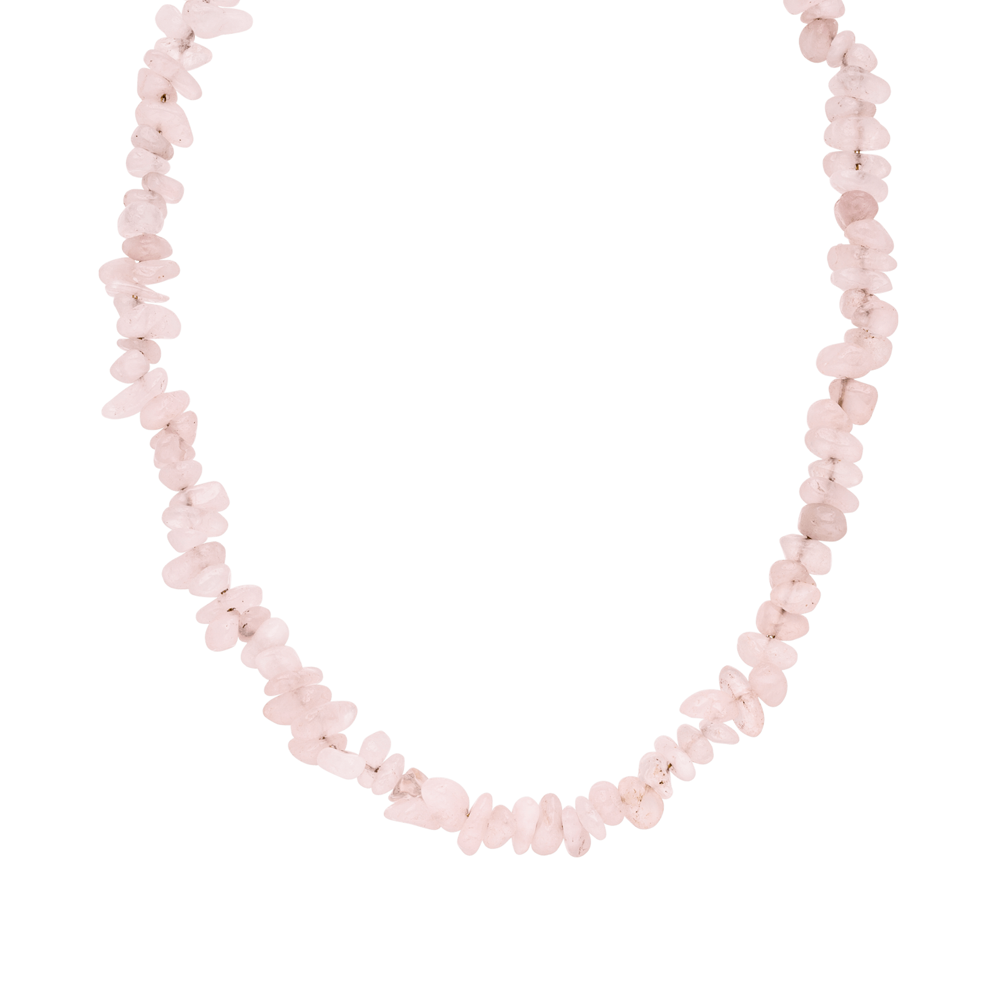 Rosenquarz Kette -Natursteine