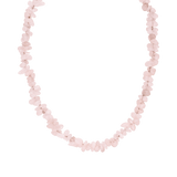 Rosenquarz Kette -Natursteine